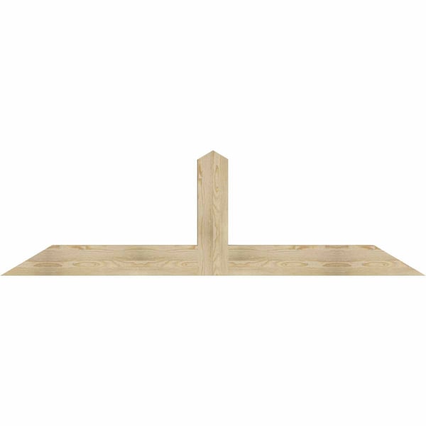 Ekena Millwork Portland Rough Sawn Timber Gable Bracket, Douglas Fir, 84"W x 24"H x 4"D x 6"F, 7/12 Pitch GBW084X24X0406POR00RDF - main